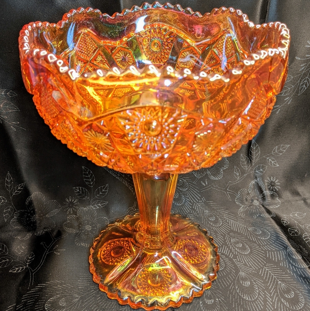 Imperial Marigold Carnival Compote, Candy Dish